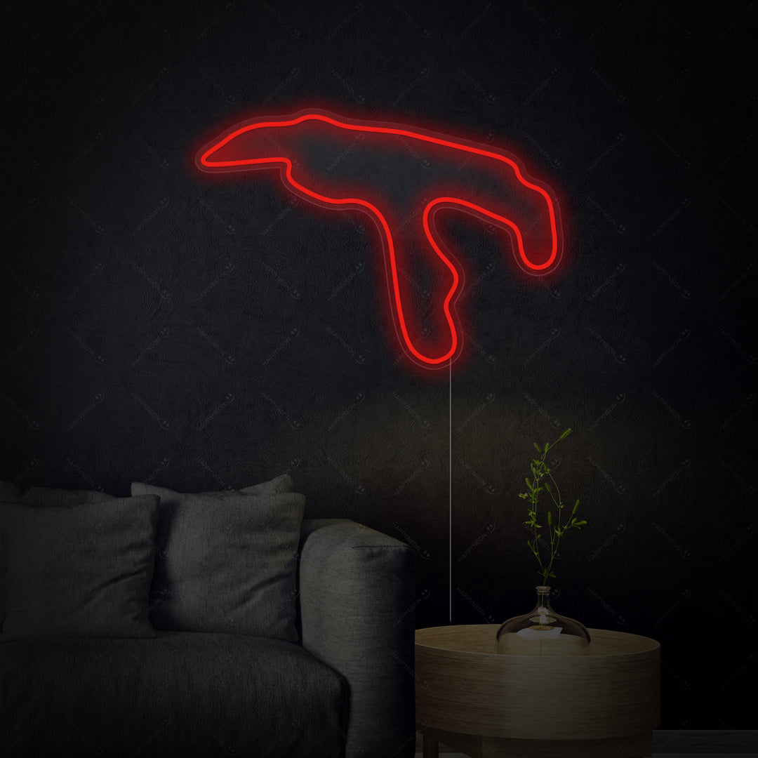 "Belgia F1-Bane" Neonskilt