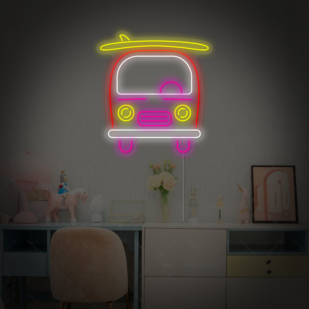 "Buss" Neonskilt