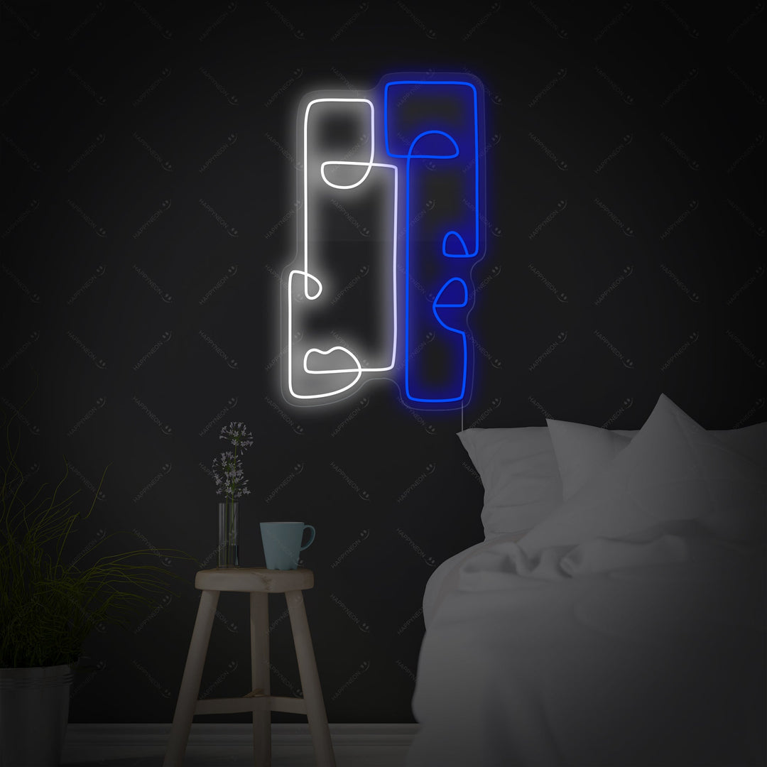 "Abstrakt Totem" Neonskilt