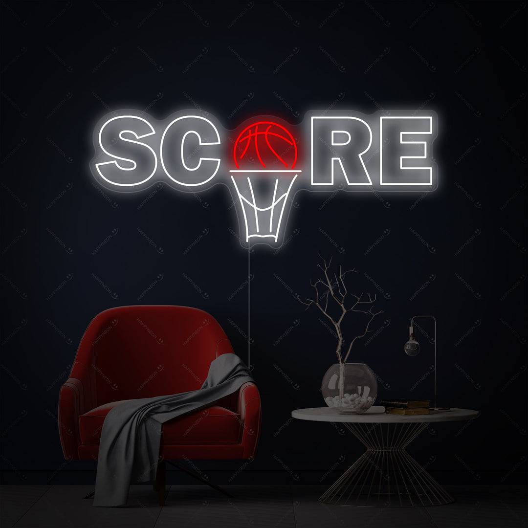 "Basketballscore" Neonskilt