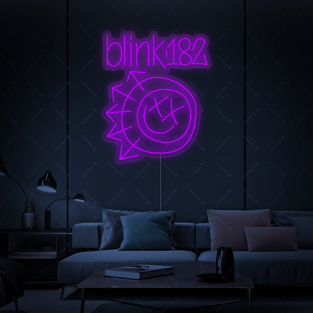"Blink 182" Neonskilt