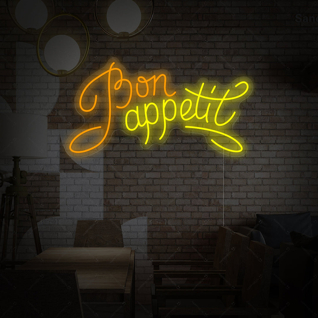 "Bon Appetit" Neonskilt