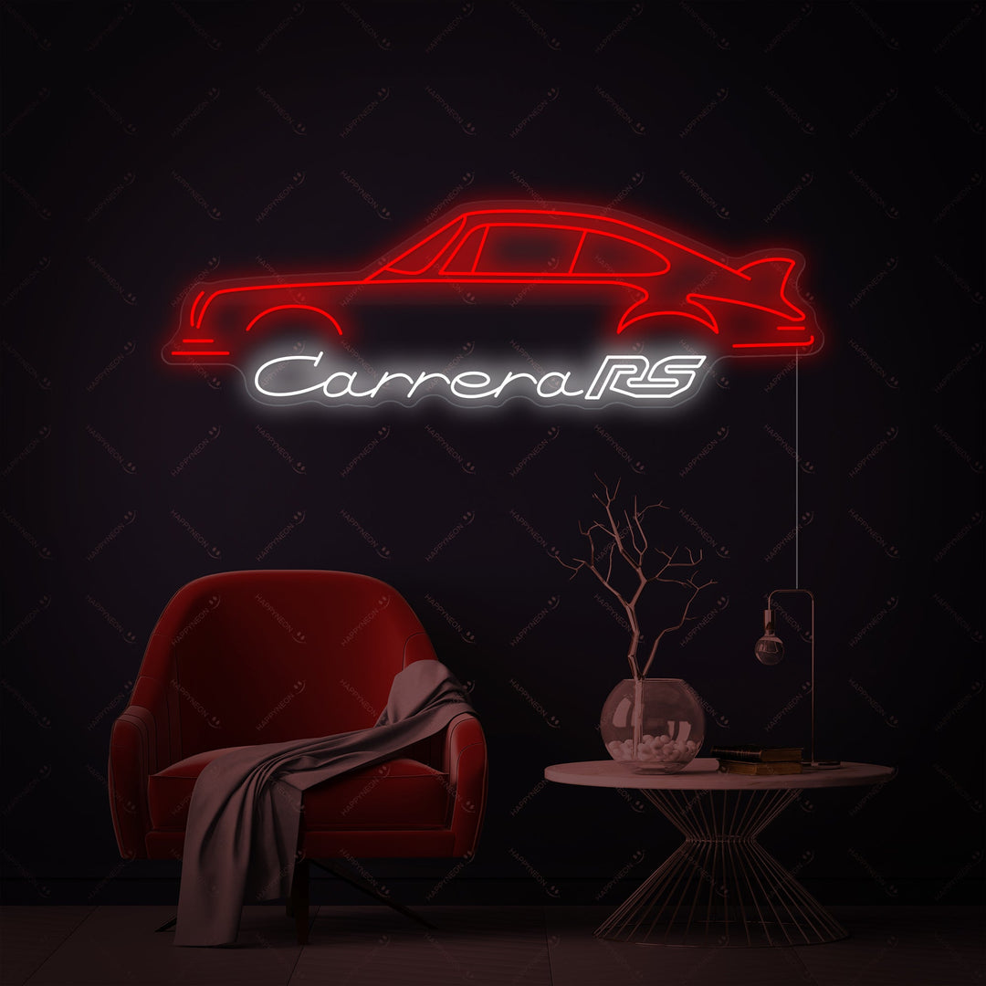 "Carrera Rs" Neonskilt