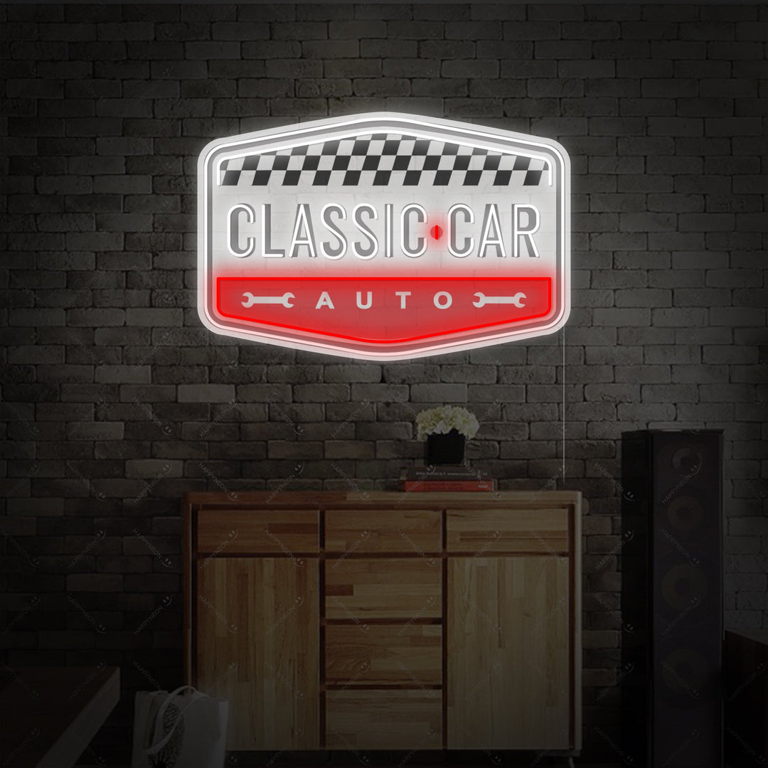 "Classic Car" Neonskilt