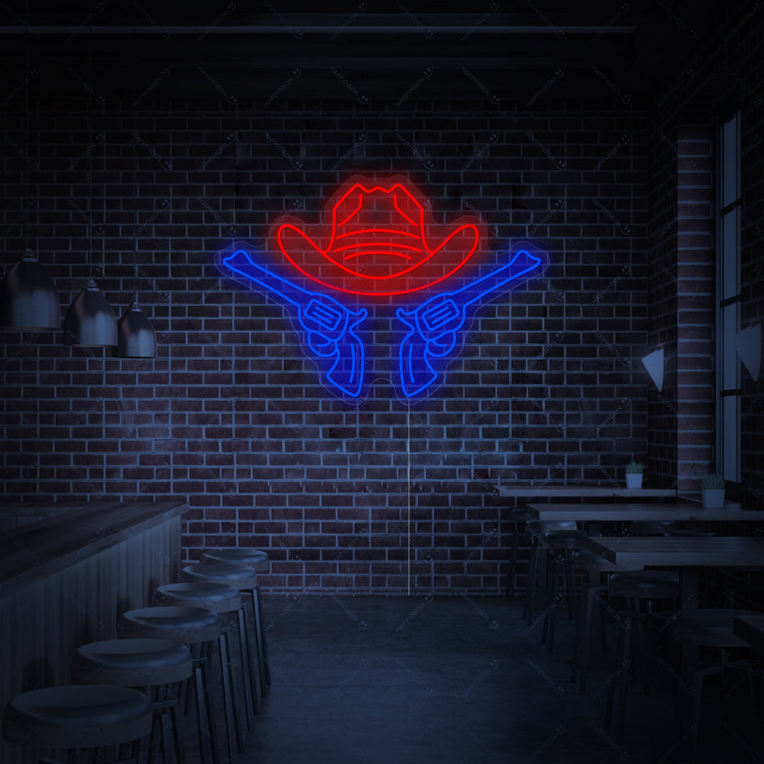 "Cowboyhatt" Neonskilt