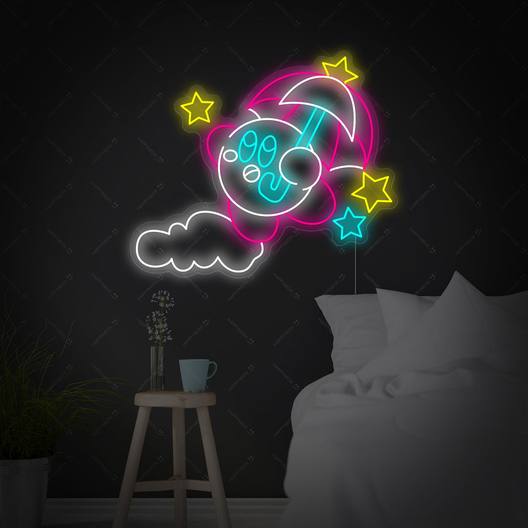"Kirby paraply" Neonskilt