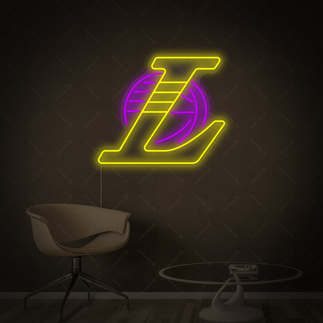 "La Basketball Team-logo" Neonskilt