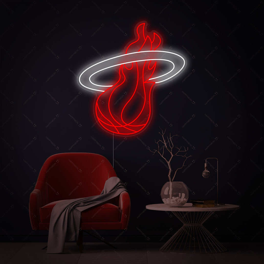 "Miami Basketball Team-logo" Neonskilt