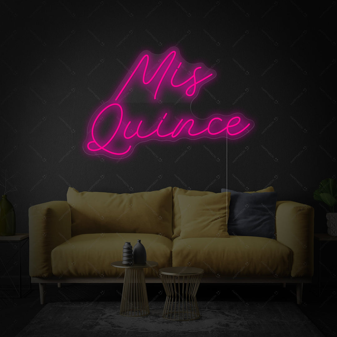 "Mis Quince" Neonskilt
