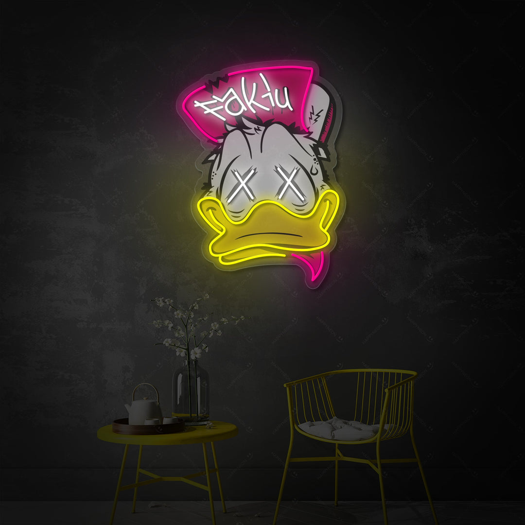 "Punk Duck" Neonskilt