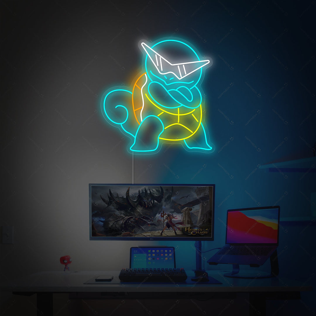 "Squirtle" Neonskilt