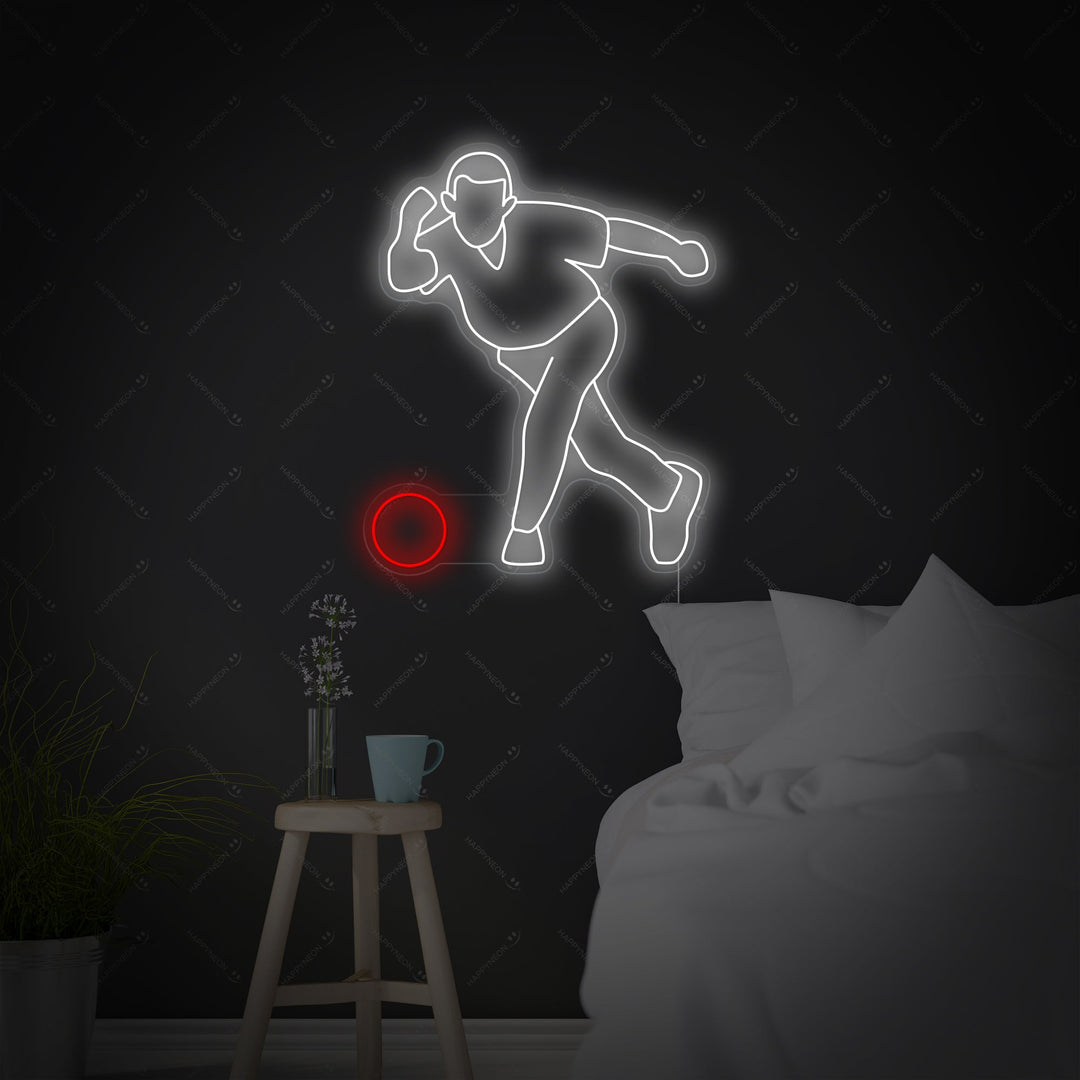"Kaste Bowling" Neonskilt