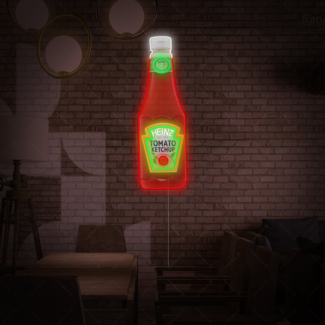 "Tomat ketchup flaske" Neonskilt