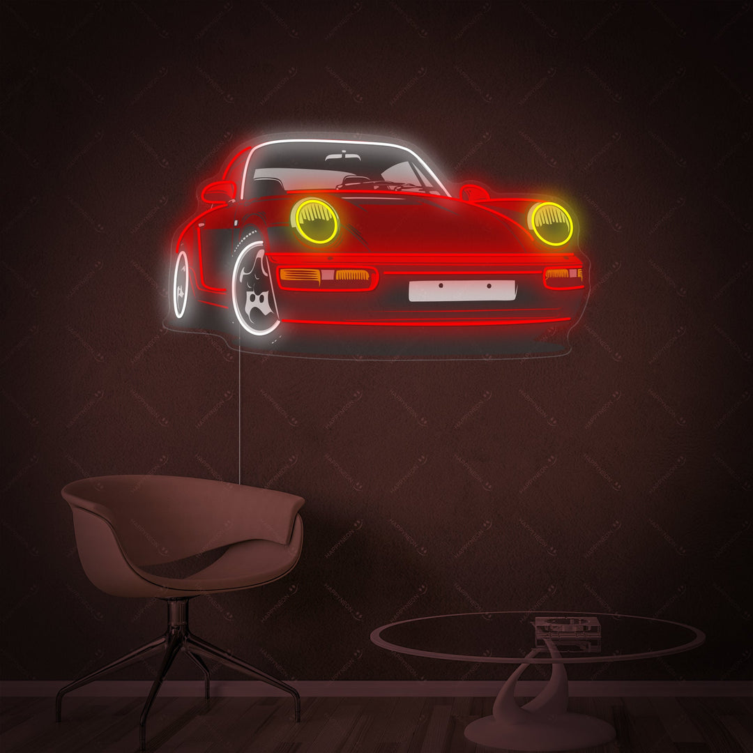 "Turbo bil" Neonskilt