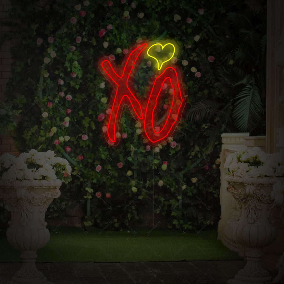 "XO" Neonskilt
