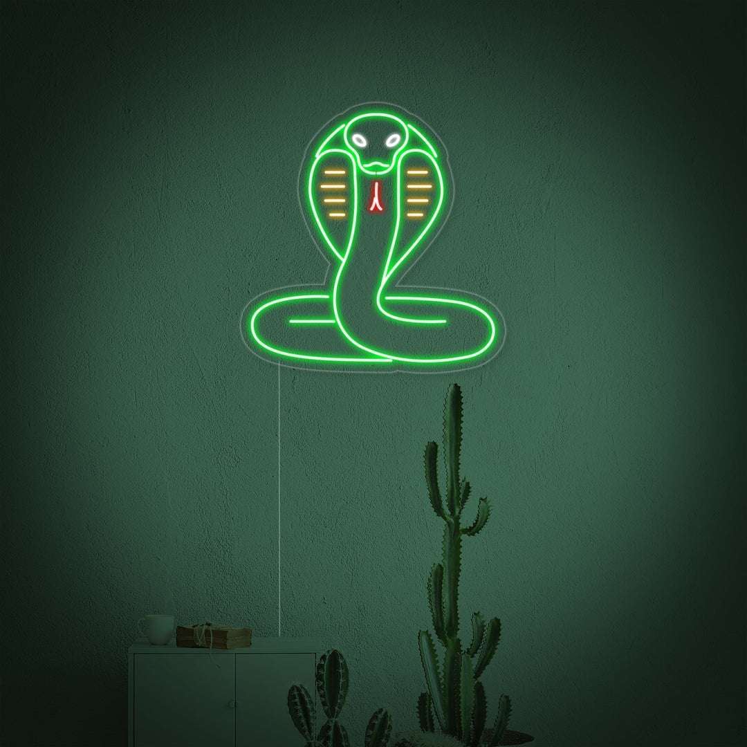 "Kobra Slange" Neonskilt