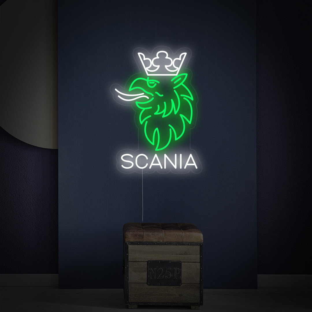 "Eagle Crown Bil Logo" Neonskilt