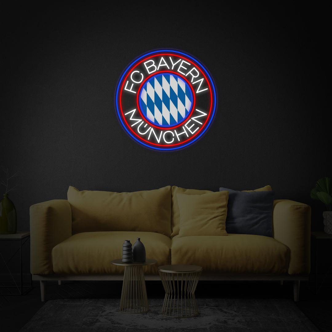 "FCBM Fotball" Neonskilt