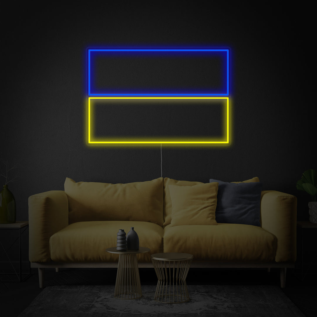 "Ukrainas Flagg" Neonskilt