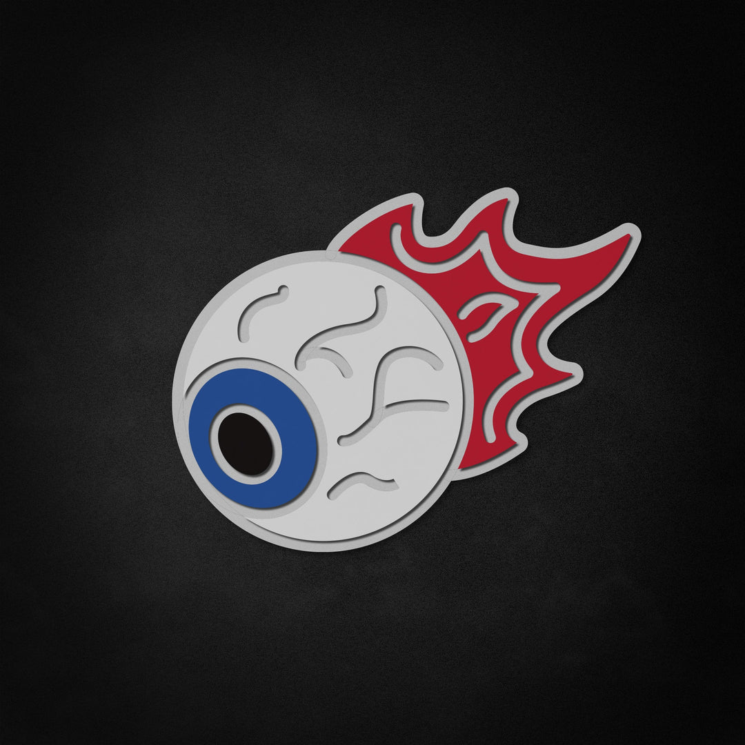 "Flammende øyeepl" Neon Like