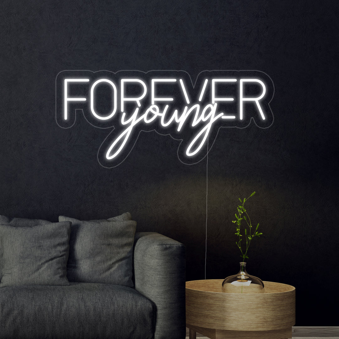 "Forever Young" Neonskilt