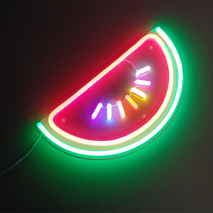 "Frukt Vannmelon" Neonskilt