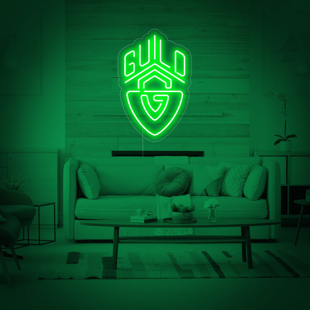"Guild, gitarer" Neonskilt