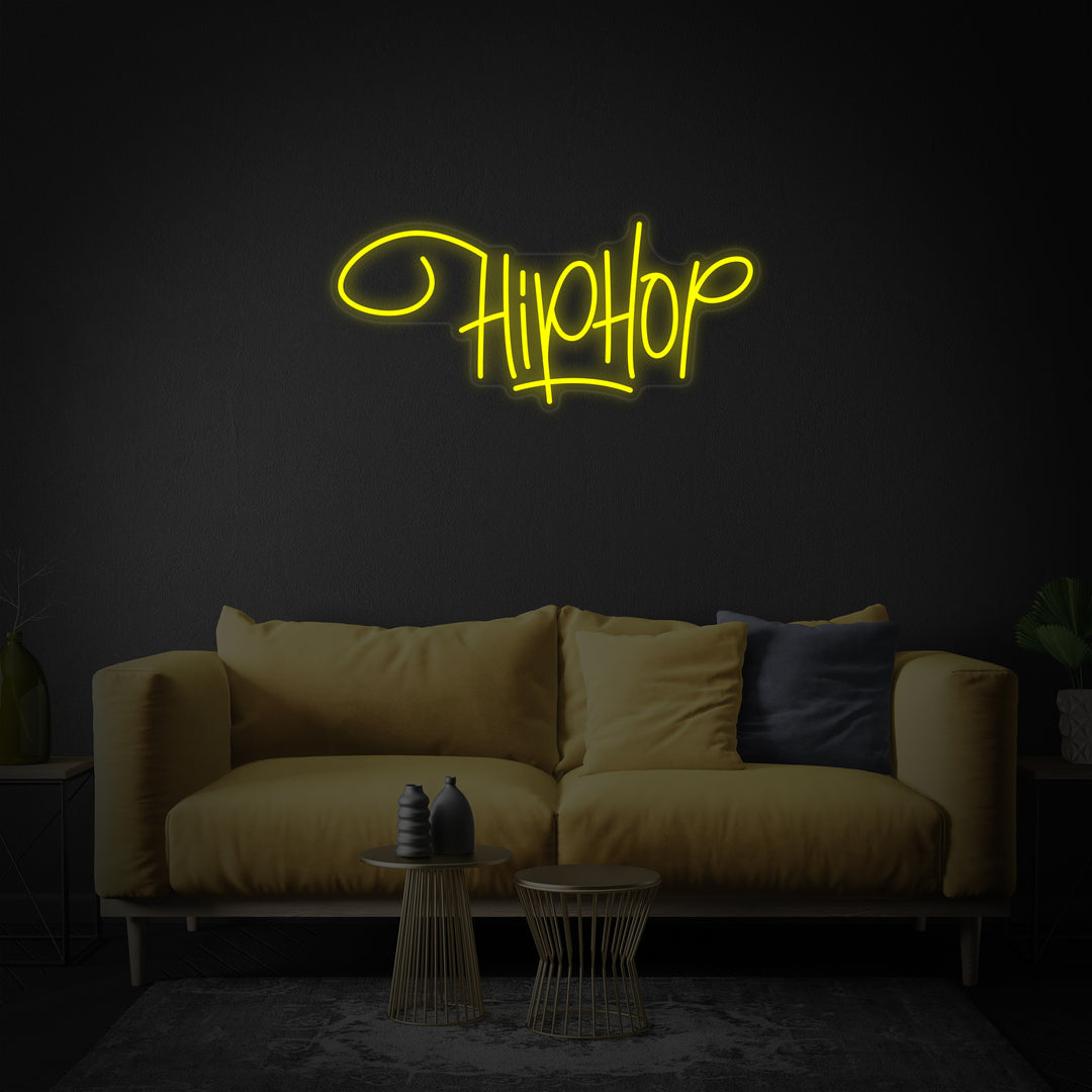 "Hip Hop Rap Musikk" Neonskilt