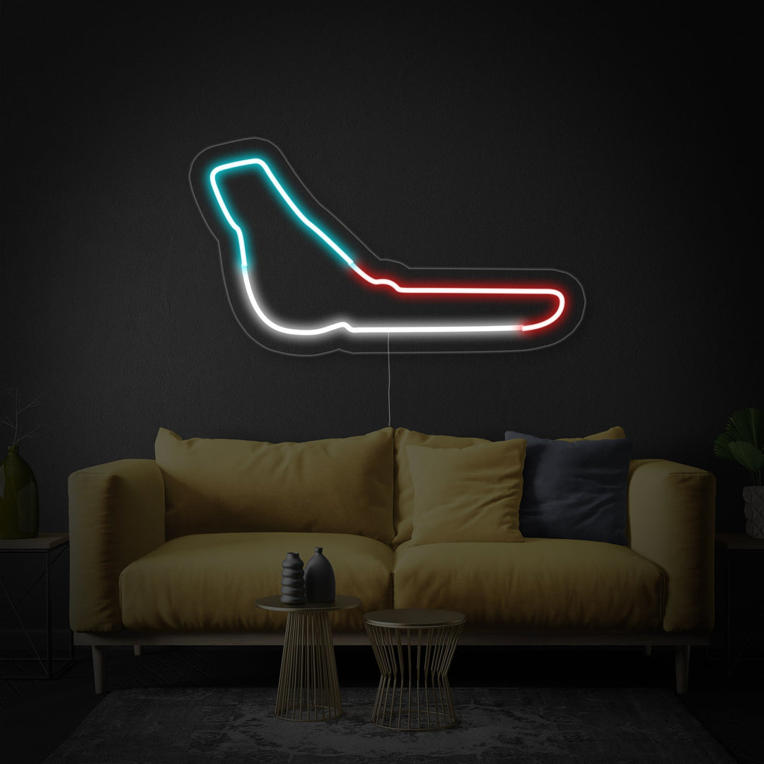 "Italien Monza F1-Bane" Neonskilt