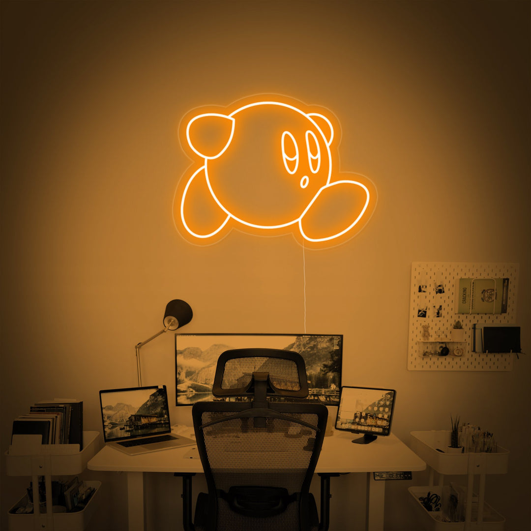 "Kirby, Kirby Room Decor, Spilldekorasjon" Neonskilt