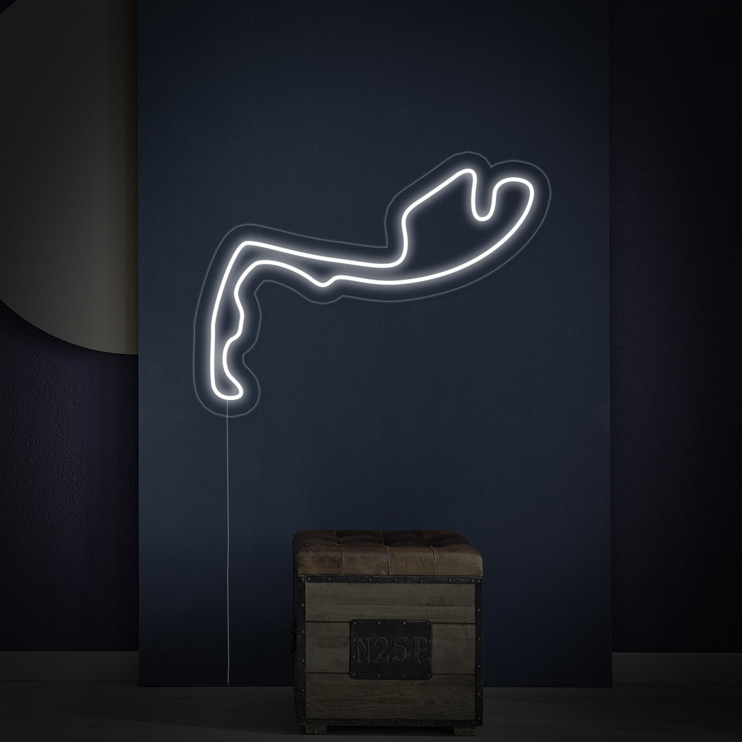 "Monaco F1-Bane" Neonskilt