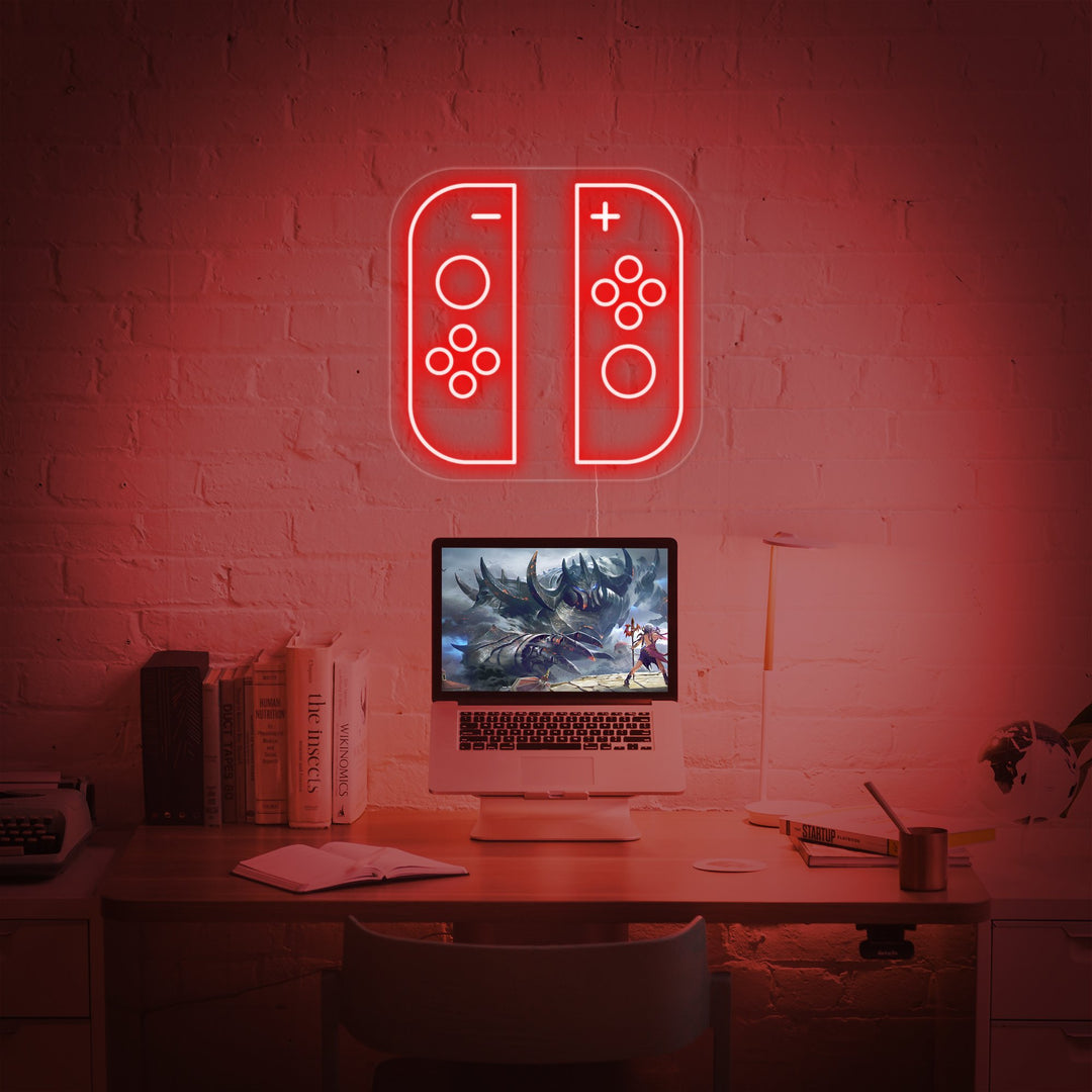 "Spillbryter joycon" Neonskilt