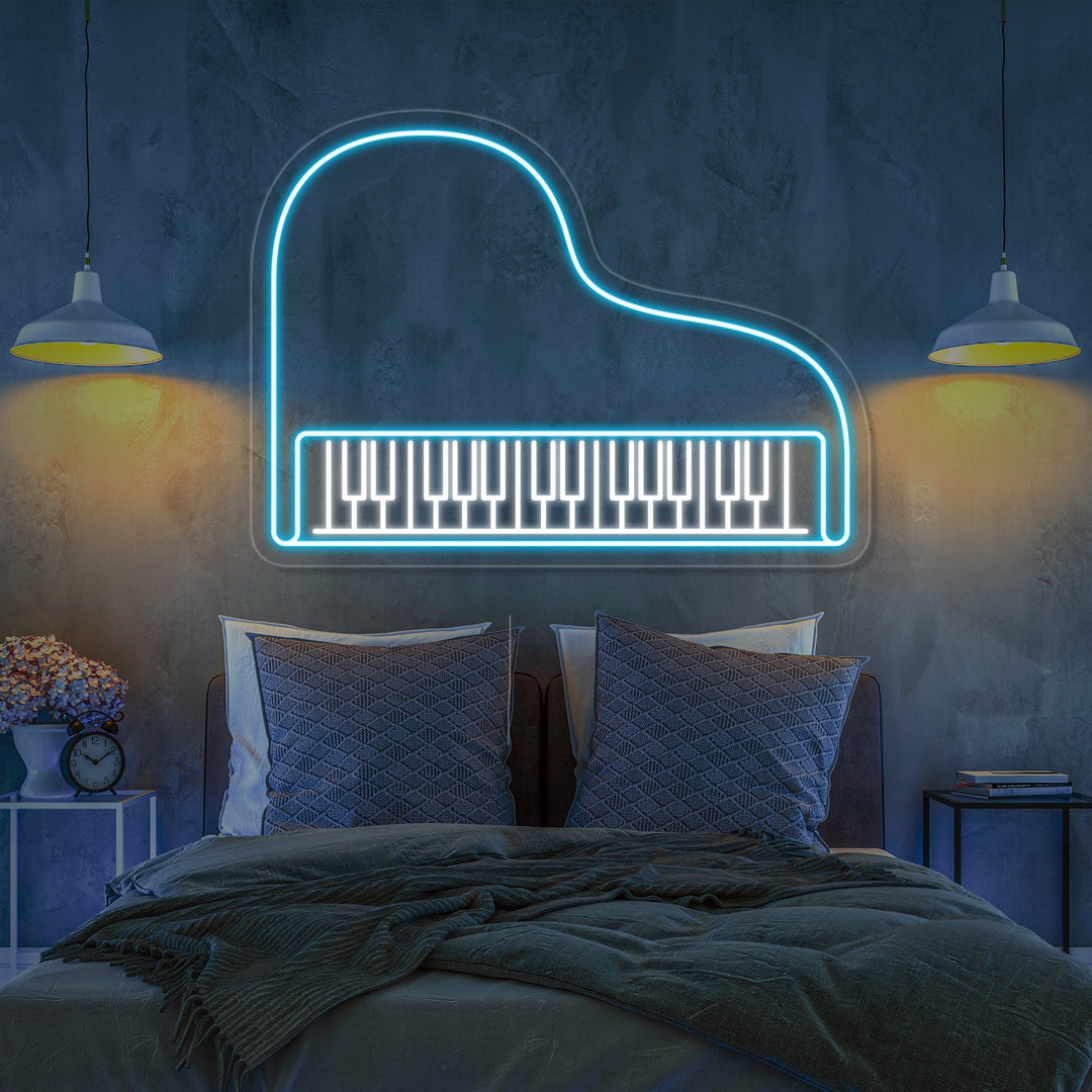 "Piano" Neonskilt