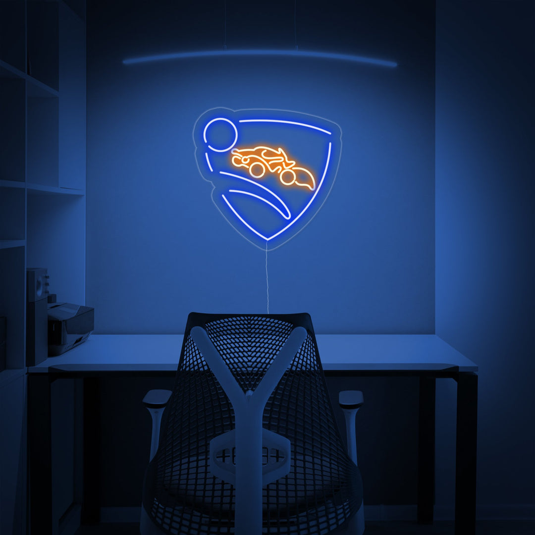 "Rocket League, Innredning Av Spillrom" Neonskilt