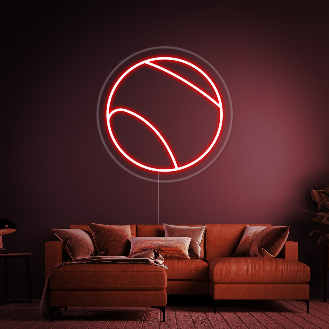 "Tennisball" Neonskilt