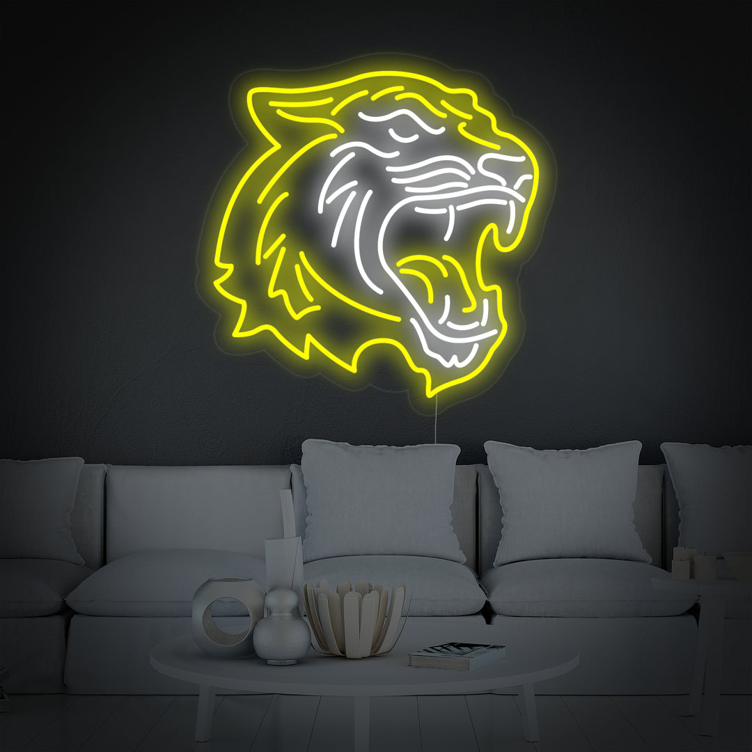 "Tigerhode Dyr" Neonskilt