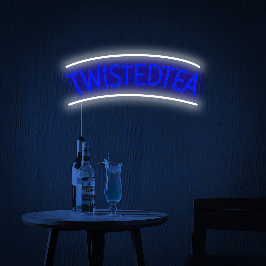 "Vintage Twisted Tea Ølbar" Neonskilt