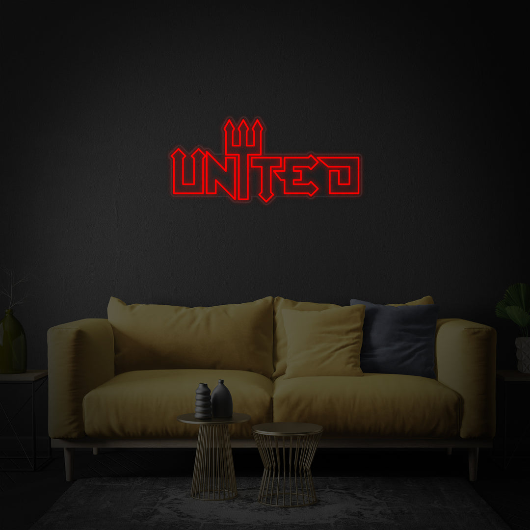"United Fotballag" Neonskilt