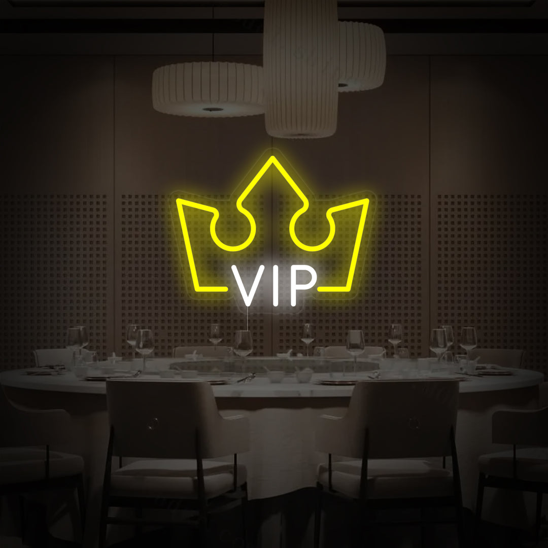 "VIP-Rom, VIP-Lounge" Neonskilt