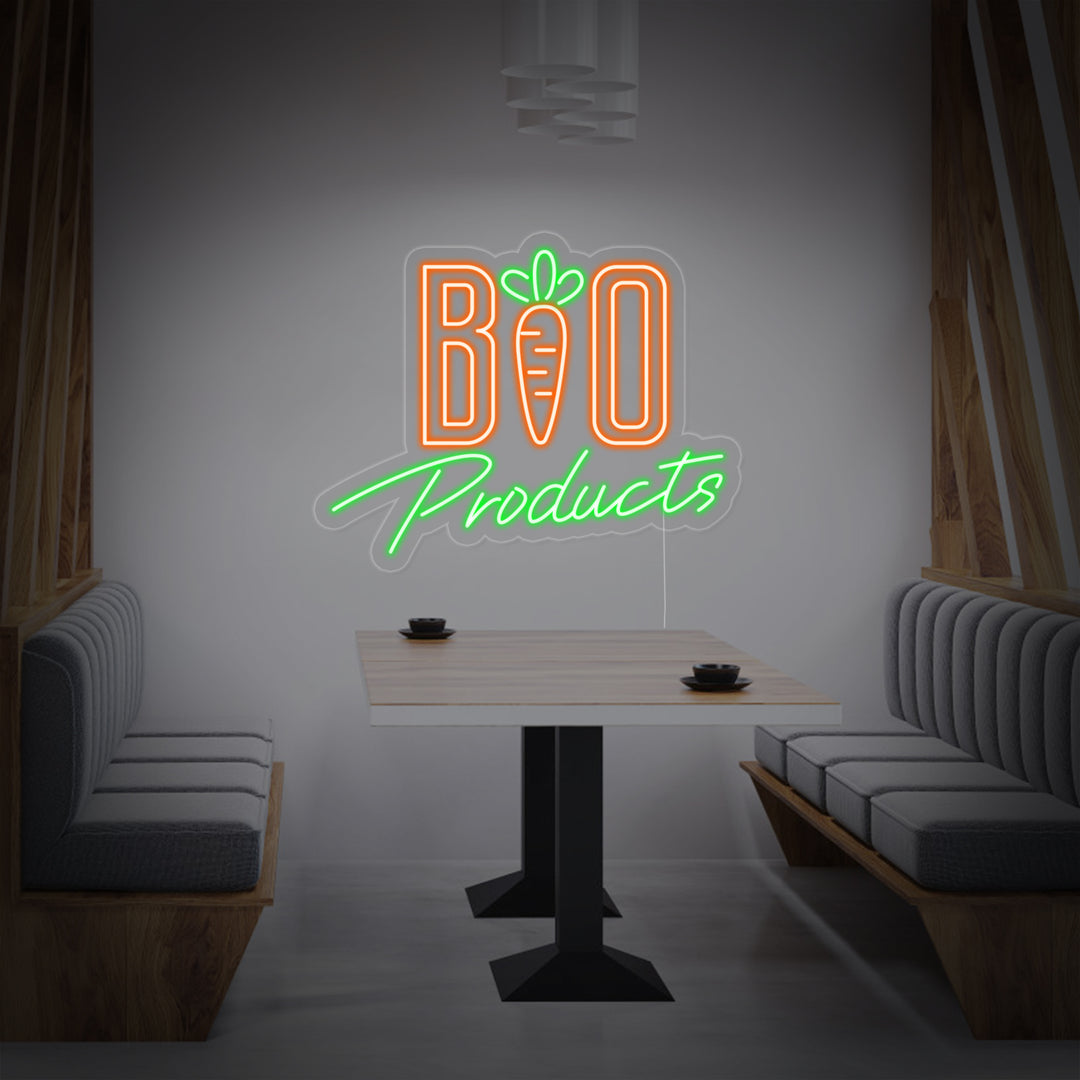"Bio Products" Neonskilt