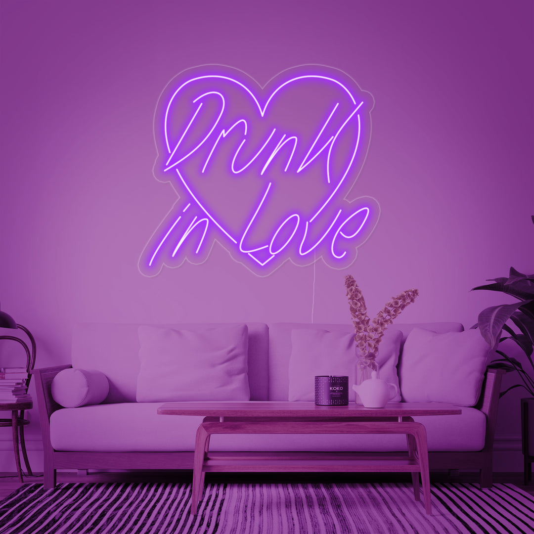 "Drunk In Love" Neonskilt