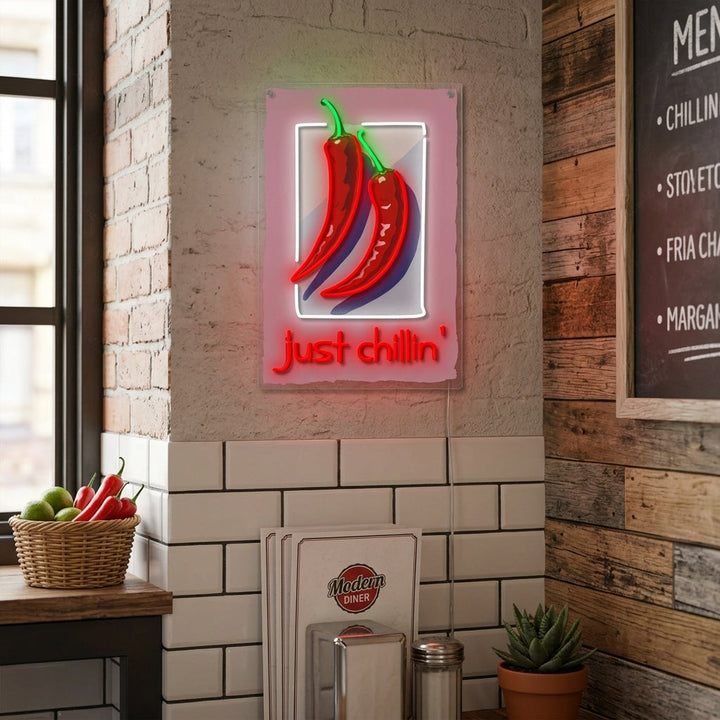 "Just Chillin" Neonskilt