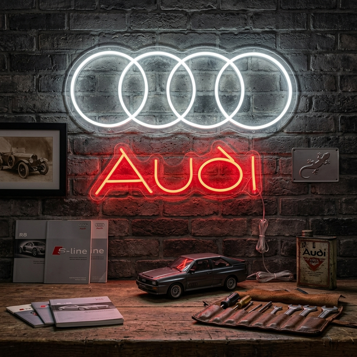 "Audi" Neonskilt