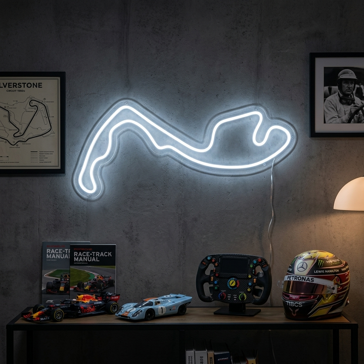 "Monaco F1-Bane" Neonskilt