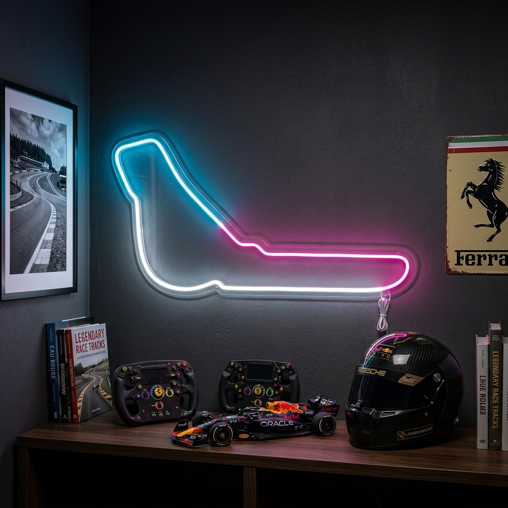 "Italien Monza F1-Bane" Neonskilt