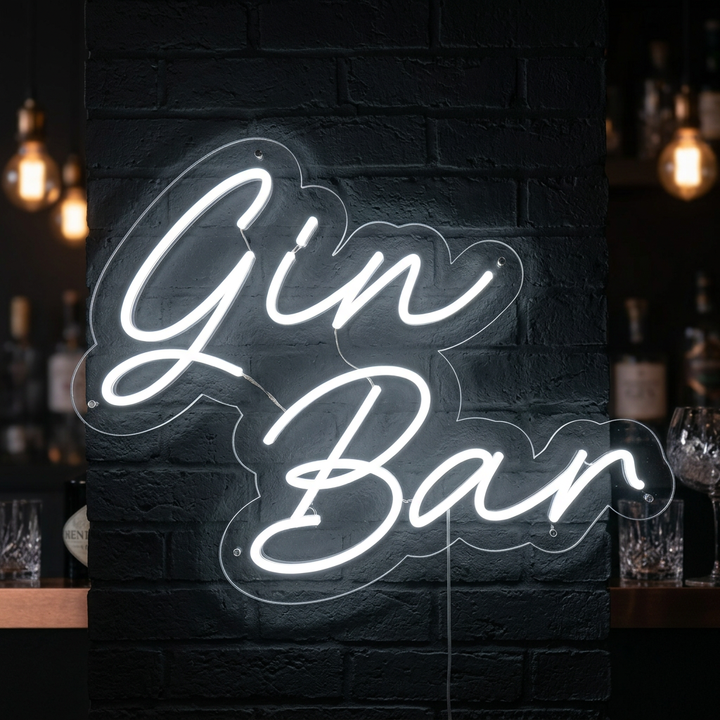 "Gin Bar" Neonskilt