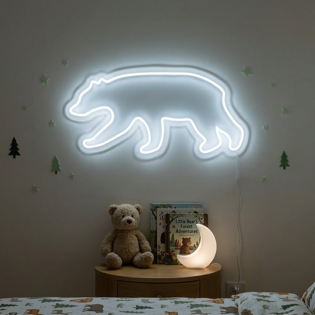 "Bjørn" Neonskilt