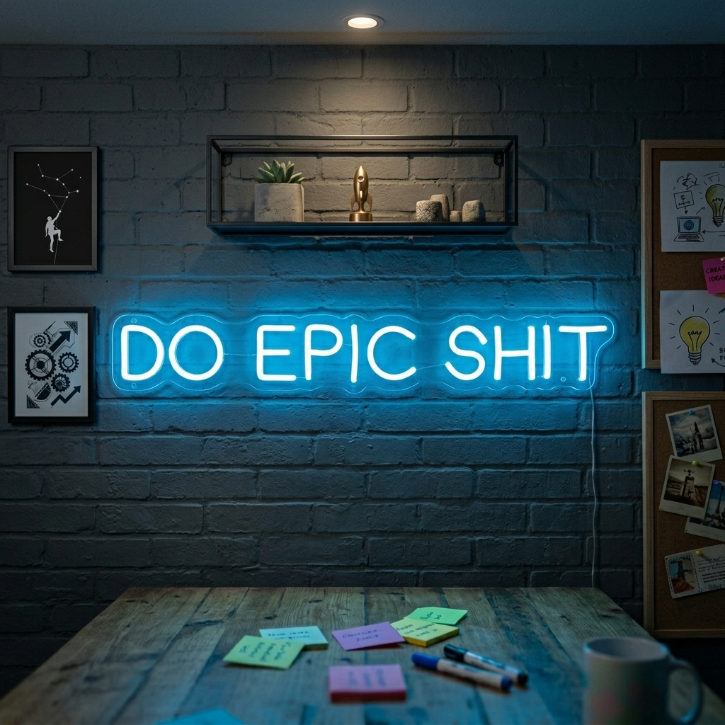 "Do Epic Shit" Neonskilt