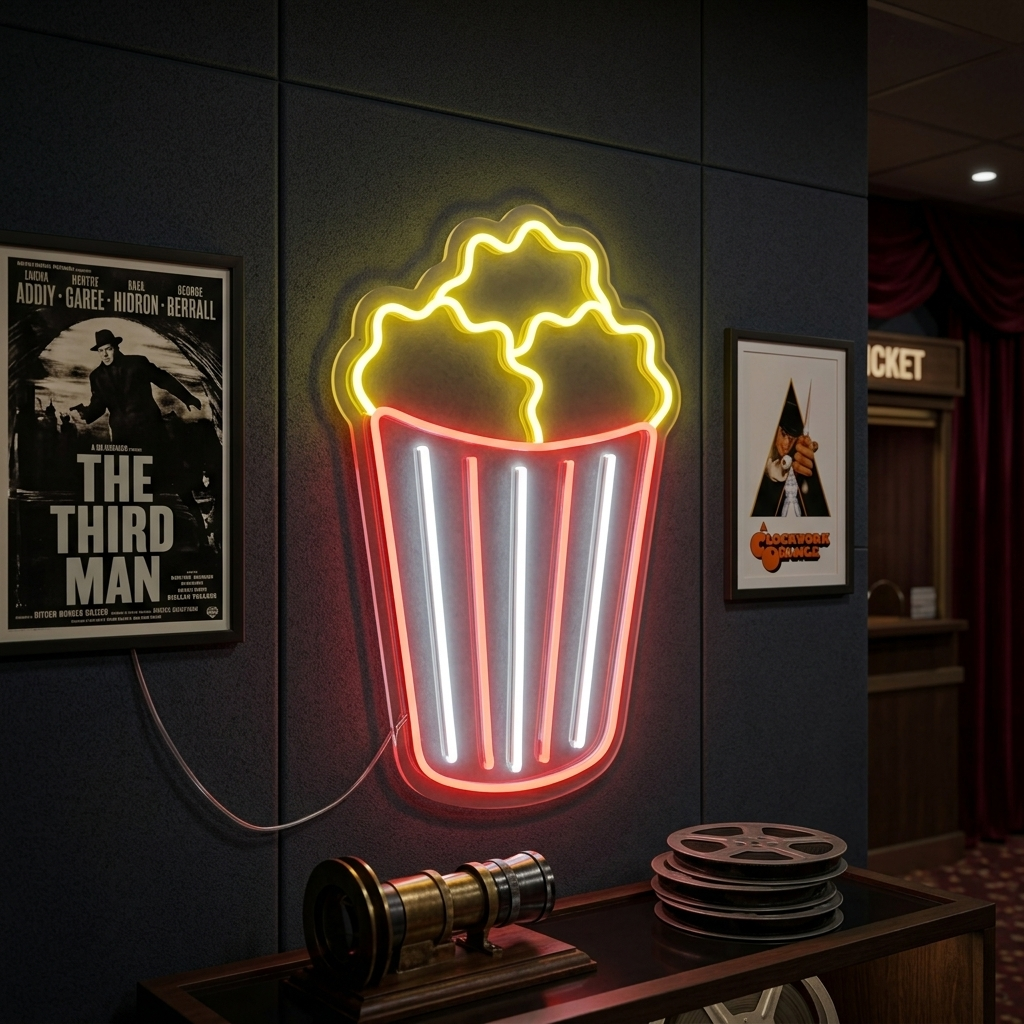 "Popcorn" Neonskilt
