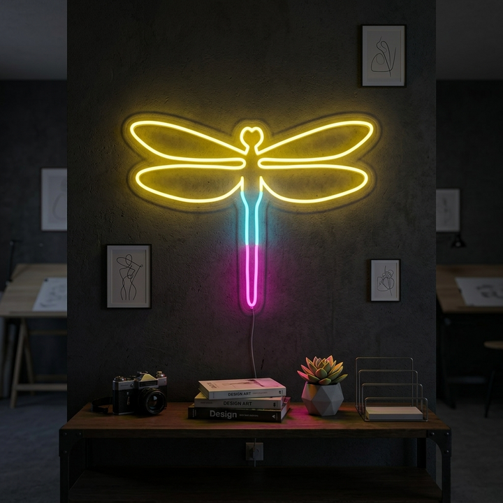 "Øyenstikker" Neonskilt
